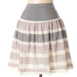 GAP muted colorblock striped short high waisted high rise a-line skirt